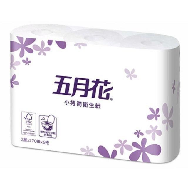 五月花 小捲筒衛生紙270張x6捲x16袋 _偏遠地區條件(請注意下方說明)