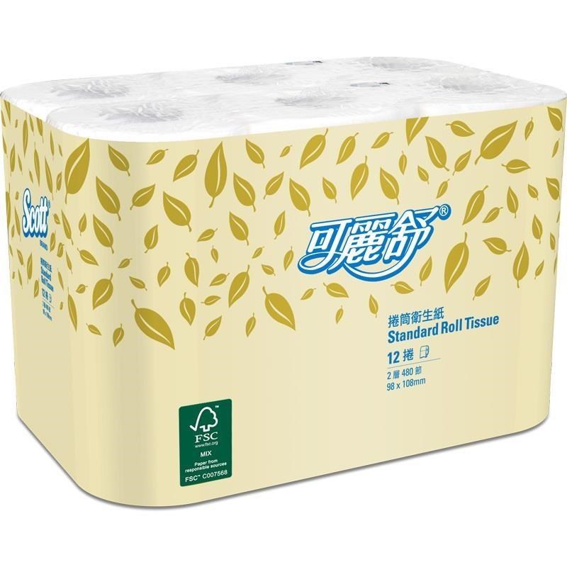 可麗舒 小捲筒衛生紙(480節X72捲) 特販特有規格_購買前請先至下方確認配送區域