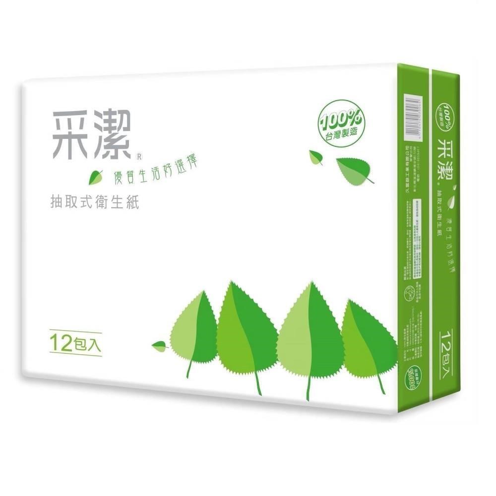 采潔 柔軟抽取式衛生紙 100抽72包 /箱