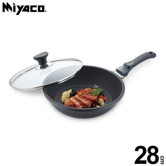 MIYACO 米雅可 陶瓷不沾平底鍋 28cm (附蓋)