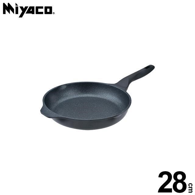 MIYACO 米雅可 礦岩鑄造不沾平底鍋28cm(無蓋)