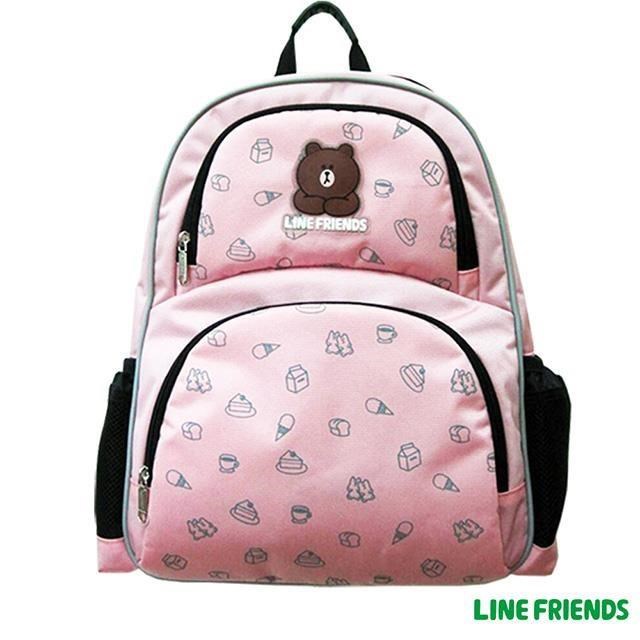 JUMP 將門 LINE FRIENDS MIT 減壓護脊書包 _ 粉