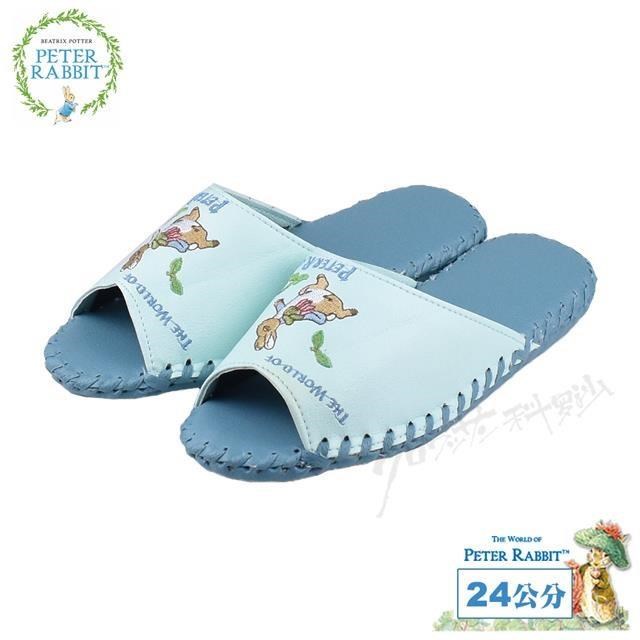 PETER RABBIT 比得兔 紅蘿蔔皮拖 藍24CM