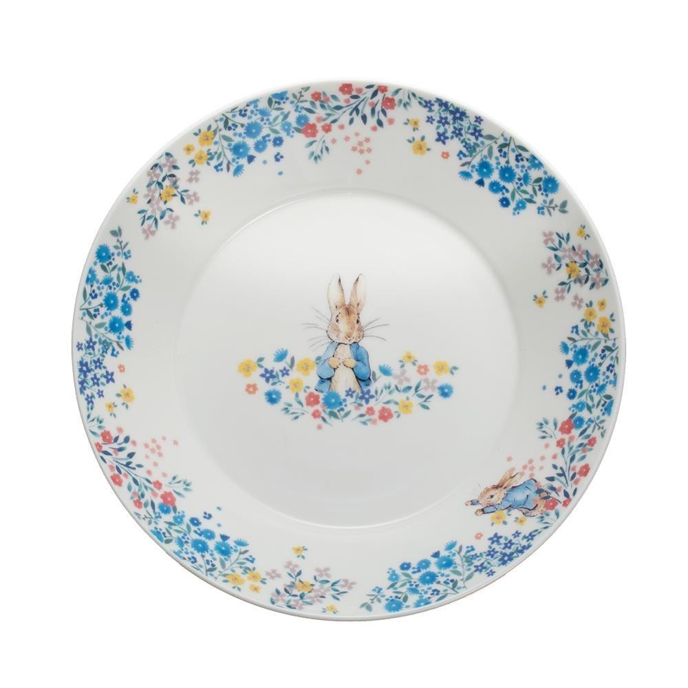 PETER RABBIT 比得兔 PI花語餐盤22CM 藍PR581BR-5
