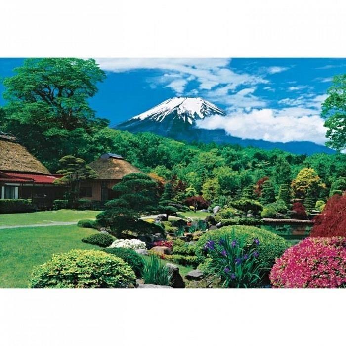 台製拼圖-世界風景系列-富士山忍野村 1000片拼圖 01-015