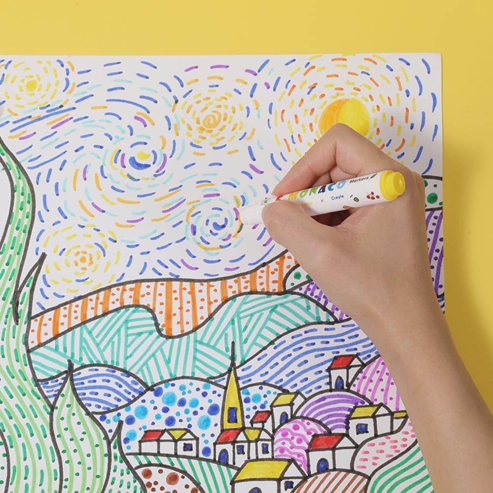 SUCCESS 成功可水洗噴畫12色彩色筆1266 - PChome 24h購物