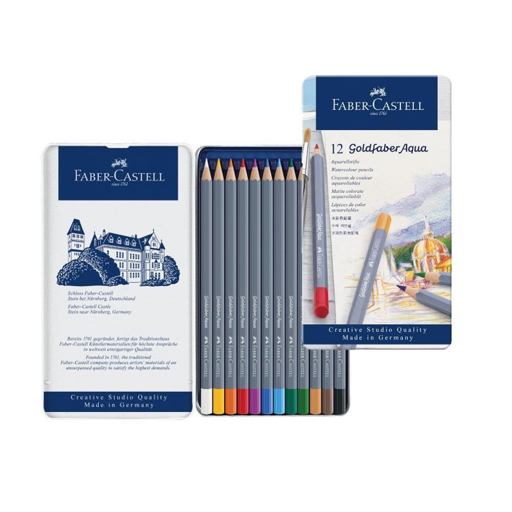 Faber-Castell 輝柏 【南紡購物中心】  GOLDFABER水性色鉛筆 12色 / 盒 114612