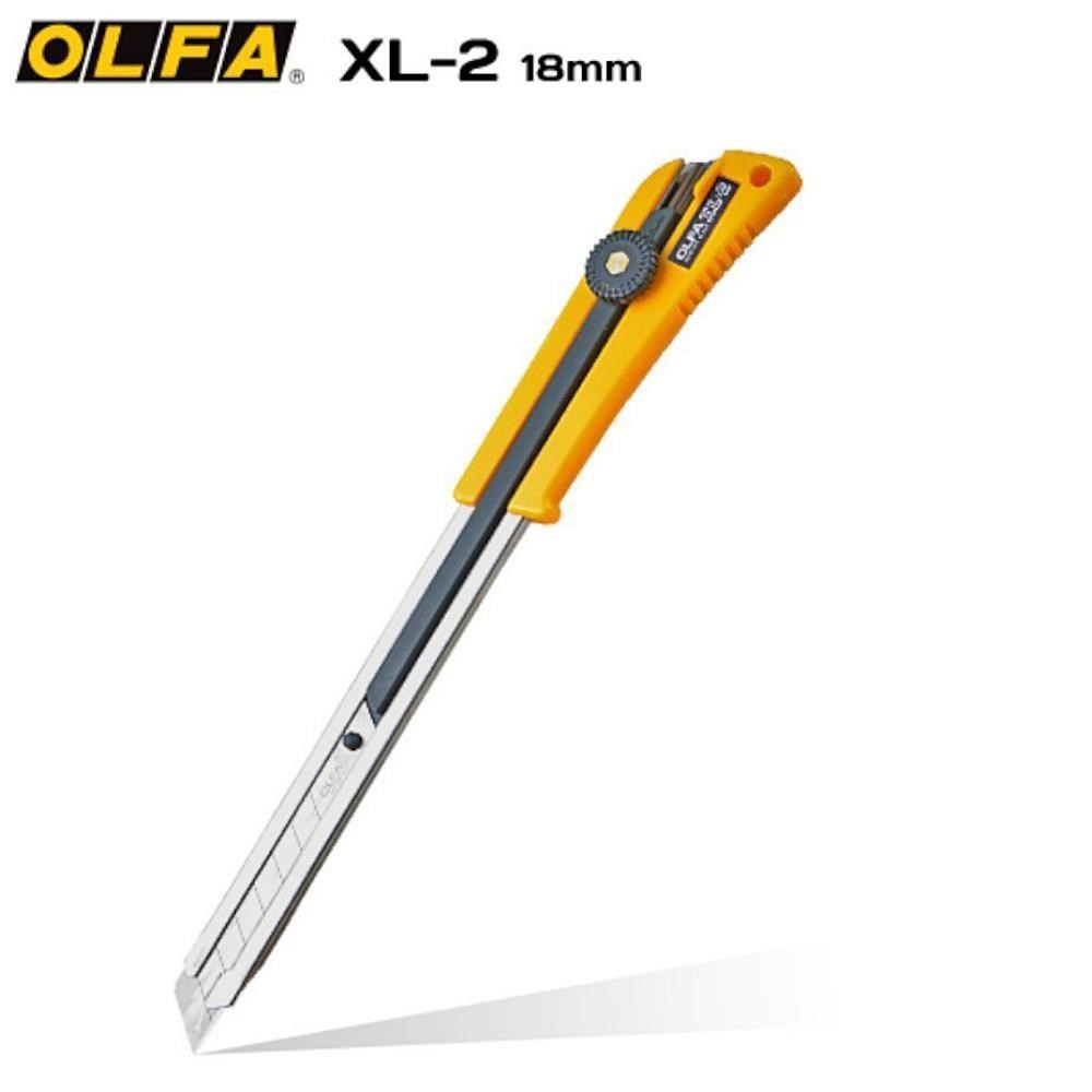 OLFA 超長刀身大型美工刀XL-2(防滑橡膠握把)長桿型工具刀切割刀適縫細狹長空間