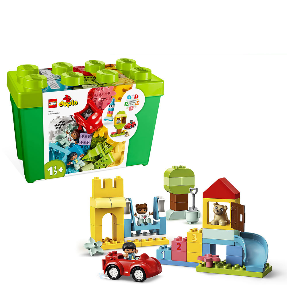 LEGO 樂高  得寶系列 10914 豪華顆粒盒(學齡前 嬰兒玩具)