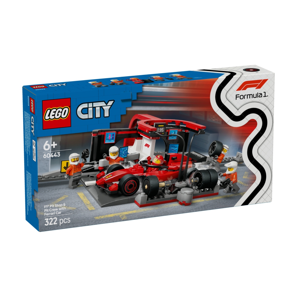 LEGO 樂高60443 202501 城市系列- F1 維修站、維修人員和Ferrari 汽車