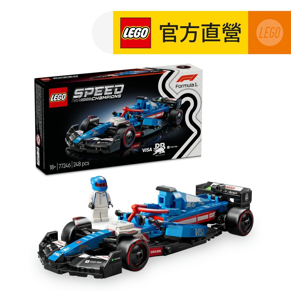 極速賽車系列 77246 Visa Cash App RB VCARB 01 F1賽車(兒童玩具 跑車模型 一級方程式 VCARB車隊)