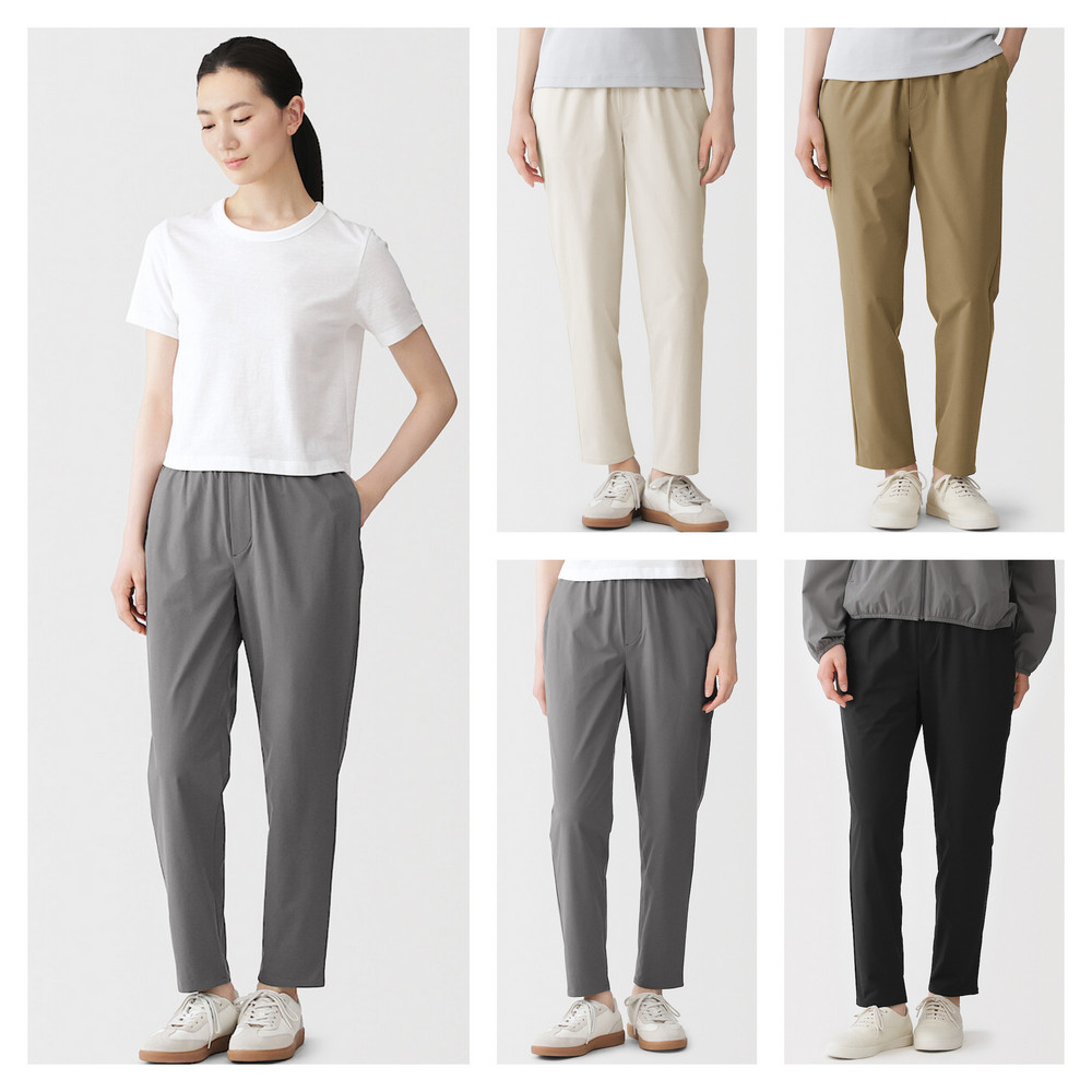 MUJI 無印良品女撥水加工彈性舒適褲【共4色】 - PChome 24h購物