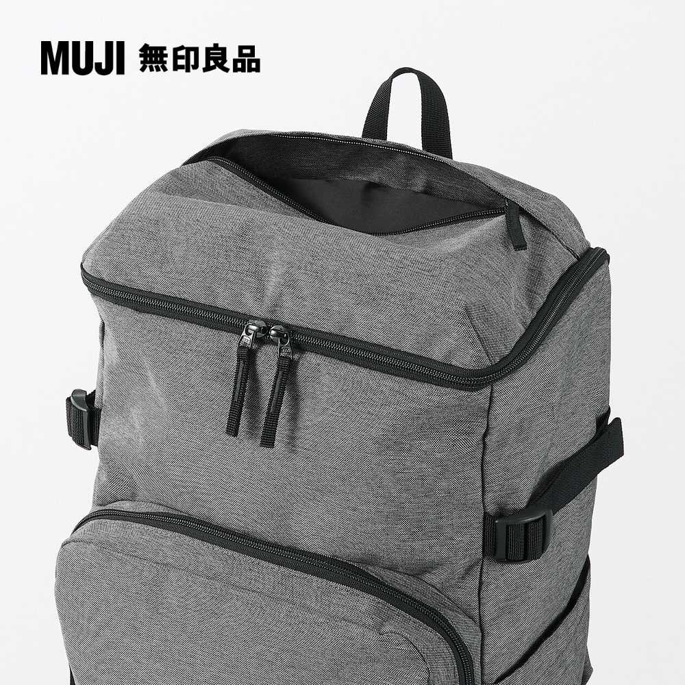 可減輕肩膀負擔撥水加工聚酯纖維上開口後背包【MUJI 無印良品】 - PChome 24h購物