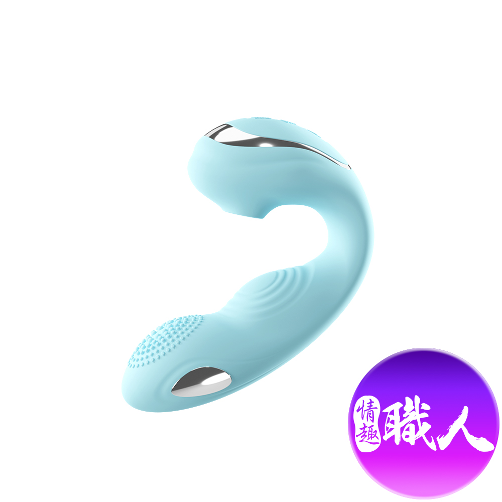 GALAKU 【情趣職人】|芙蕾雅|吸吮摳動穿戴APP多功能按摩棒 藍