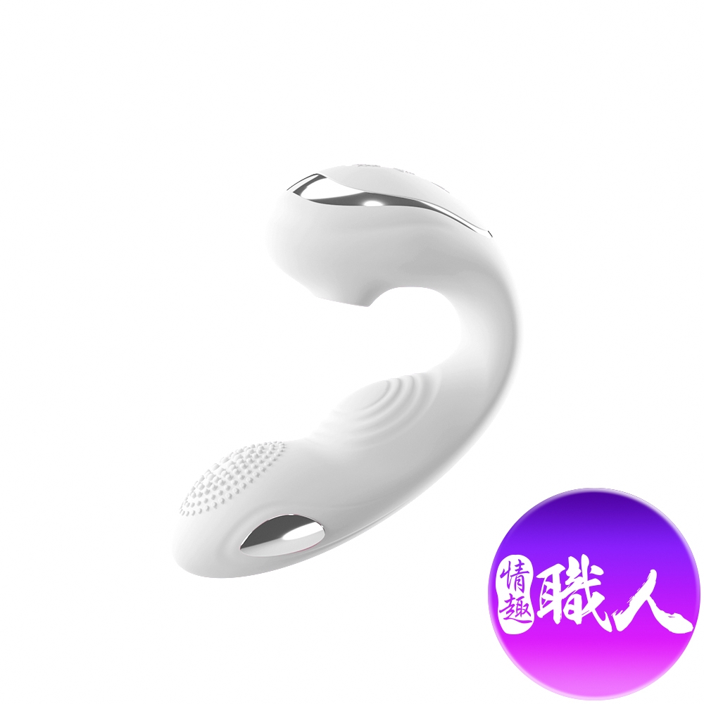 GALAKU 【情趣職人】|芙蕾雅|吸吮摳動穿戴APP多功能按摩棒 白（其他規格）