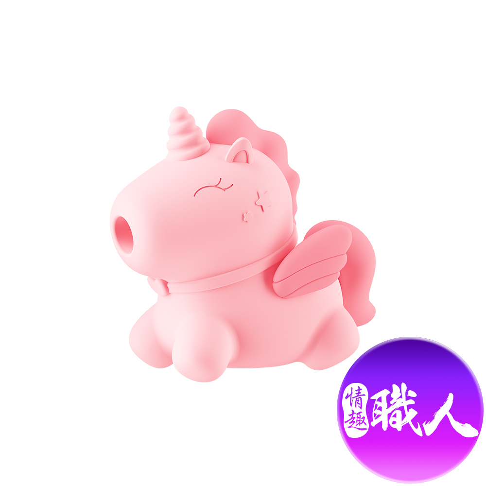 【情趣職人】獨角獸吸吮+震動跳蛋按摩器 粉