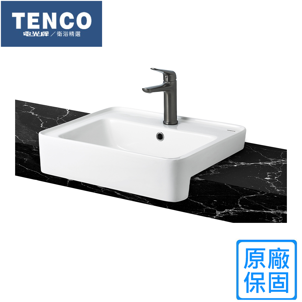 【TENCO 電光牌】檯上式面盆(SL1766-AG 不含安裝)