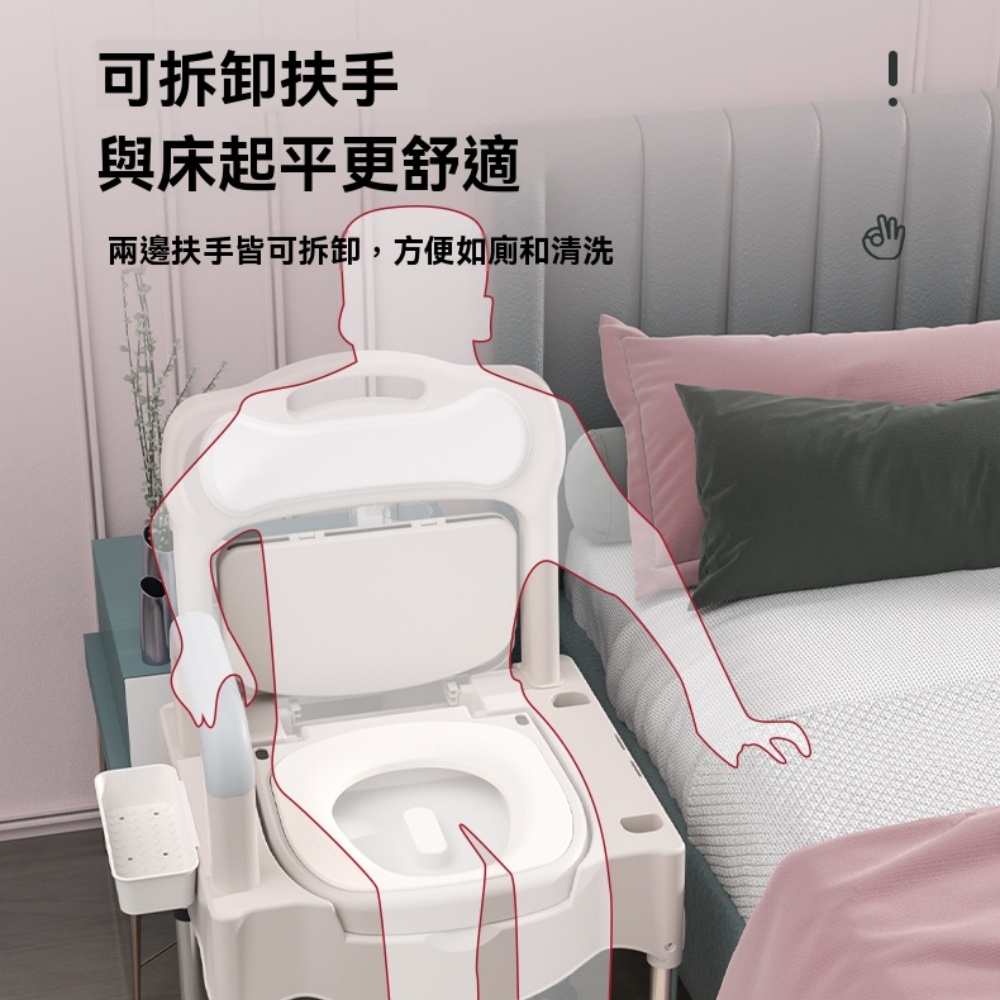 馬桶椅 洗澡椅 家用馬桶椅 可調高度座椅 移動馬桶椅 防滑扶手椅 馬桶凳 馬桶 居家用品