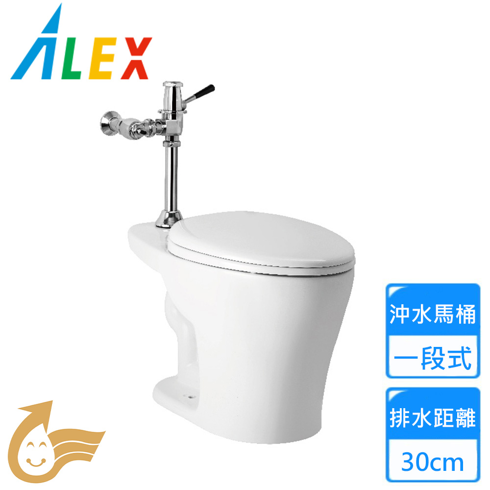【Alex 電光】一段式省水馬桶(AC5383-I 不含安裝)
