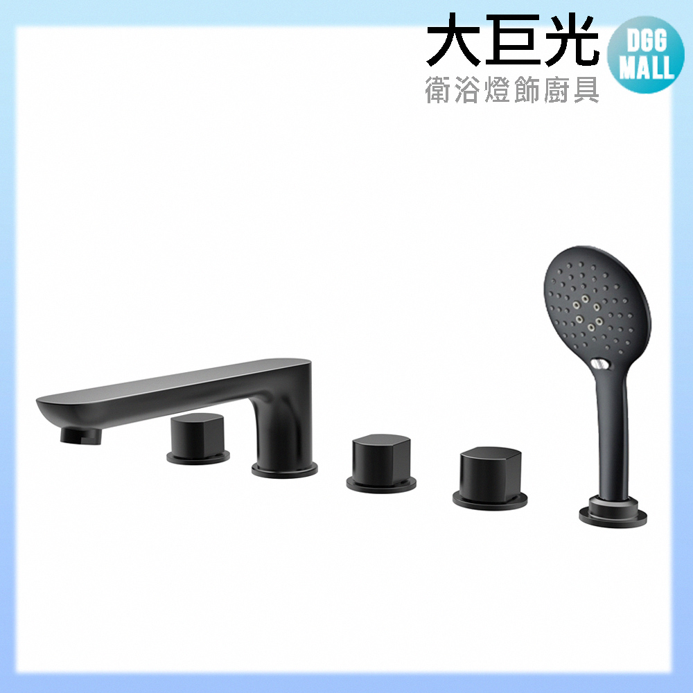 大巨光 浴用檯面雙槍水龍頭_五件式(TAP-112057BB)4分 長版