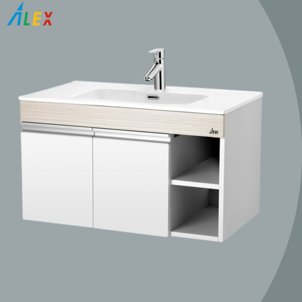ALEX 【 電光】簡約時尚浴櫃組ALT6821 (不含龍頭)防水PVC發泡材質