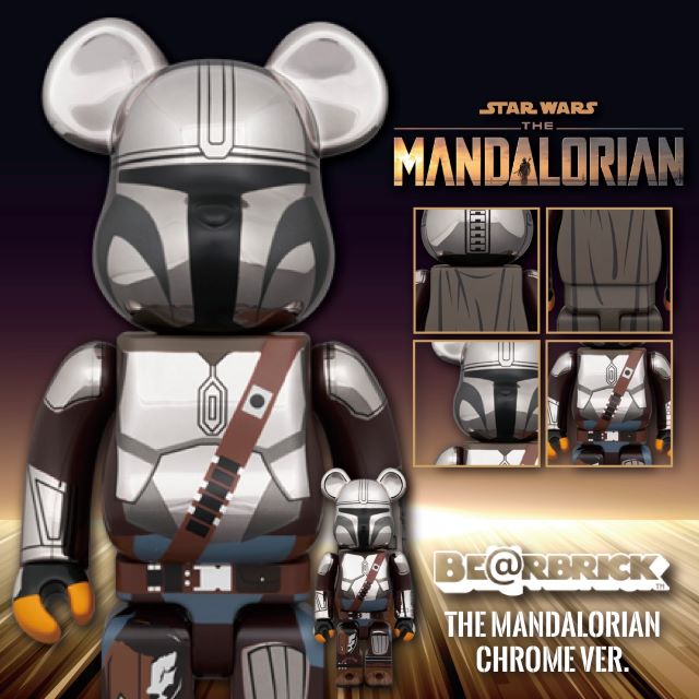 BE@RBRICK THE MANDALORIAN CHROME Ver. 1000 