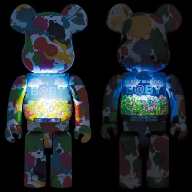 MY FIRST BE@RBRICK BLACK & WHITE Ver. 100％ & 400％ 黑白透明