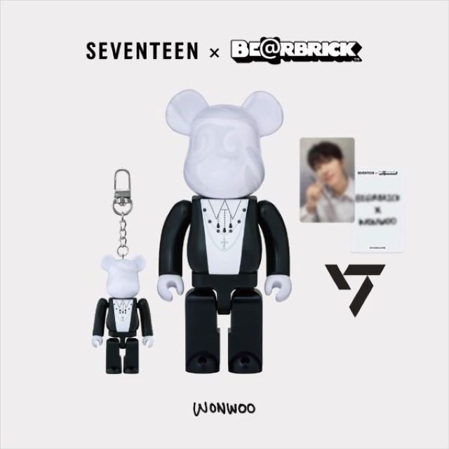 Be@rbrick 庫柏力克熊BE@RBRICK X SEVENTEEN 全圓佑WONWOO 400%+100