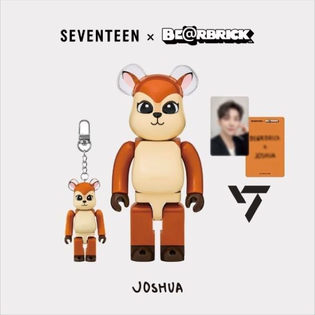 Be@rbrick 庫柏力克熊 BE@RBRICK X SEVENTEEN 庫柏力克熊 洪知秀 JOSHUA 100%