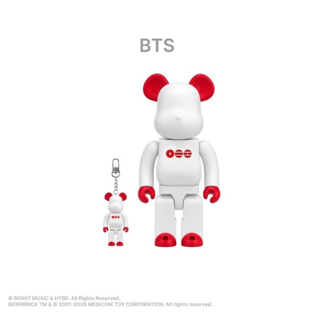 預購27年4月 代購 BTS × BE@RBRICK BTS 400%+100%