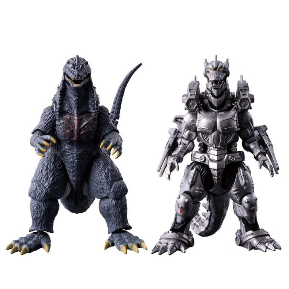 BANDAI 萬代 哥吉拉 可動公仔 哥吉拉 (2003) & 機械哥吉拉 3式機龍