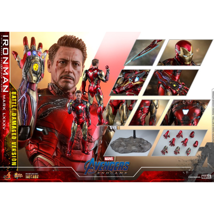 Hot Toys 12吋MMS543D33 終局之戰鋼鐵人MK85 戰損款Mark85 LXXXV