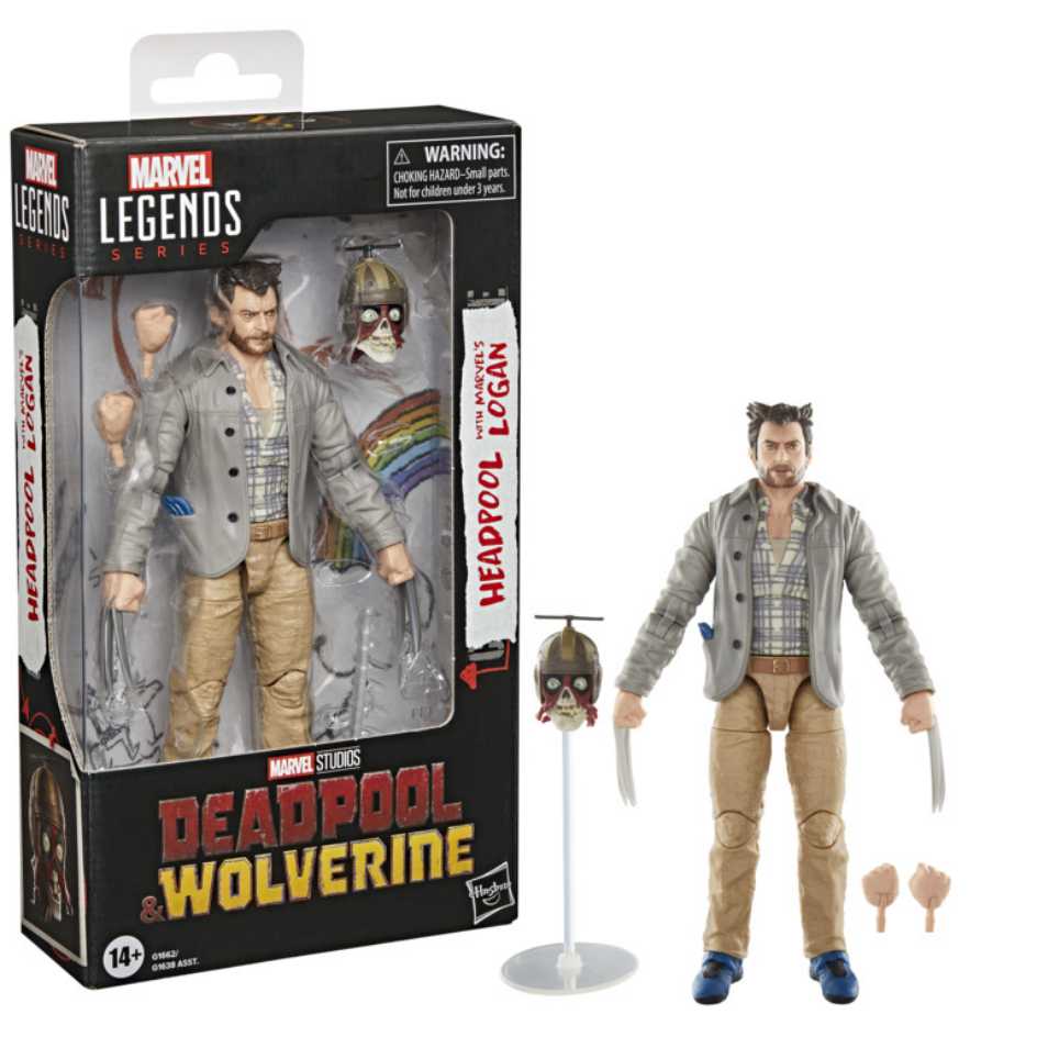 Hasbro 孩之寶 漫威 MARVEL LEGENDS 死侍與金鋼狼 傳奇6吋人物 羅根 LOGAN 死侍頭