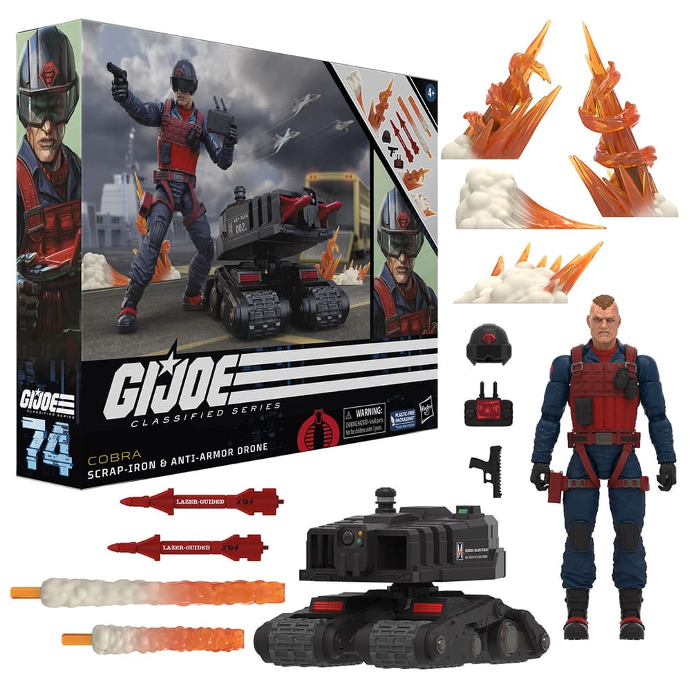 Hasbro 孩之寶 G.I.JOE 特種部隊 精英系列 6吋人物載具 SCRAP-IRON & ANTI-ARMOR DRONE