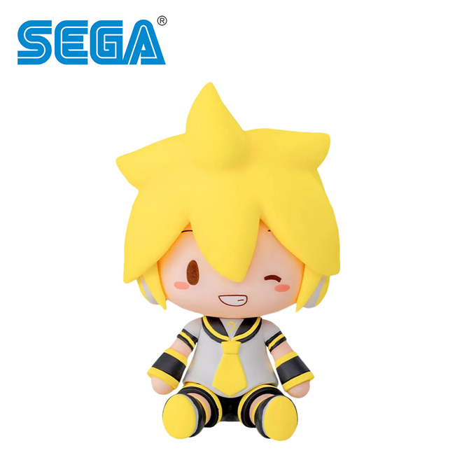 【日本正版】鏡音連 可換表情 掌上坐姿公仔 公仔 模型 8cm 坐姿公仔 坐坐公仔 初音未來 SEGA - 424033