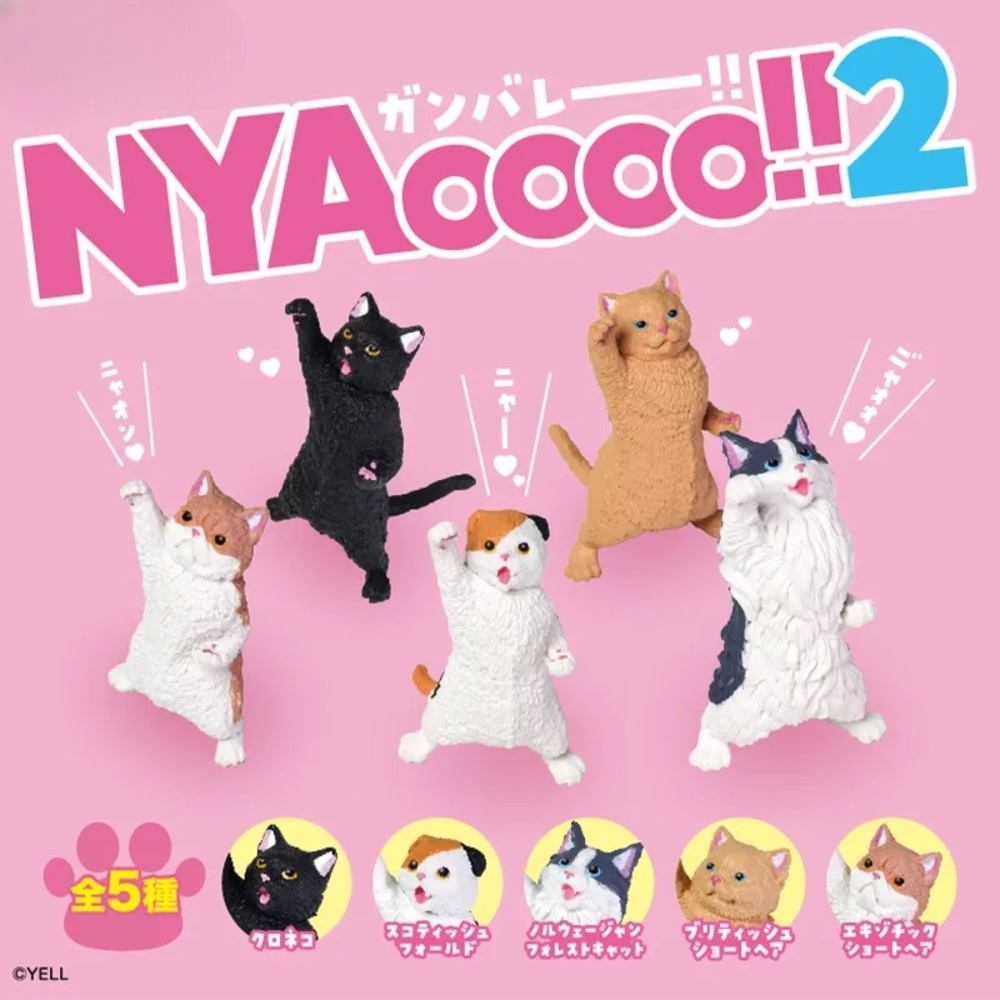 Yell 貓咪應援團NYAoooo!!2 盒玩 1中盒10入