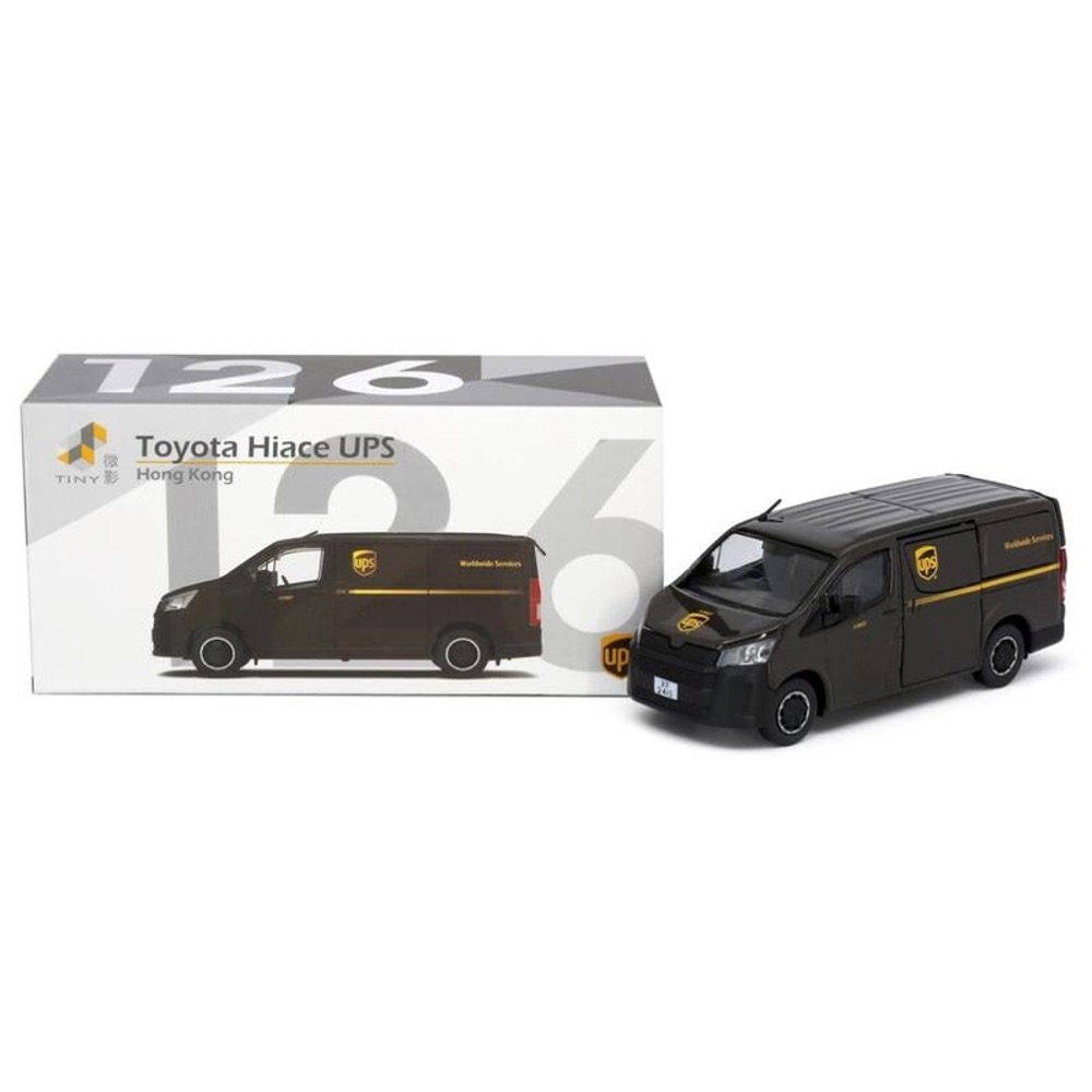 Voiture Miniature Tiny City 1:64 - Toyota Hiace H300 UPS - Diecast - Neuf