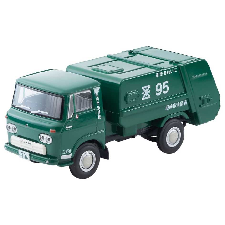 TAKARA TOMY 代理版 TOMYTEC TLV-208a 五十鈴 ISUZU ELF 清潔車 (尼崎市清掃局)