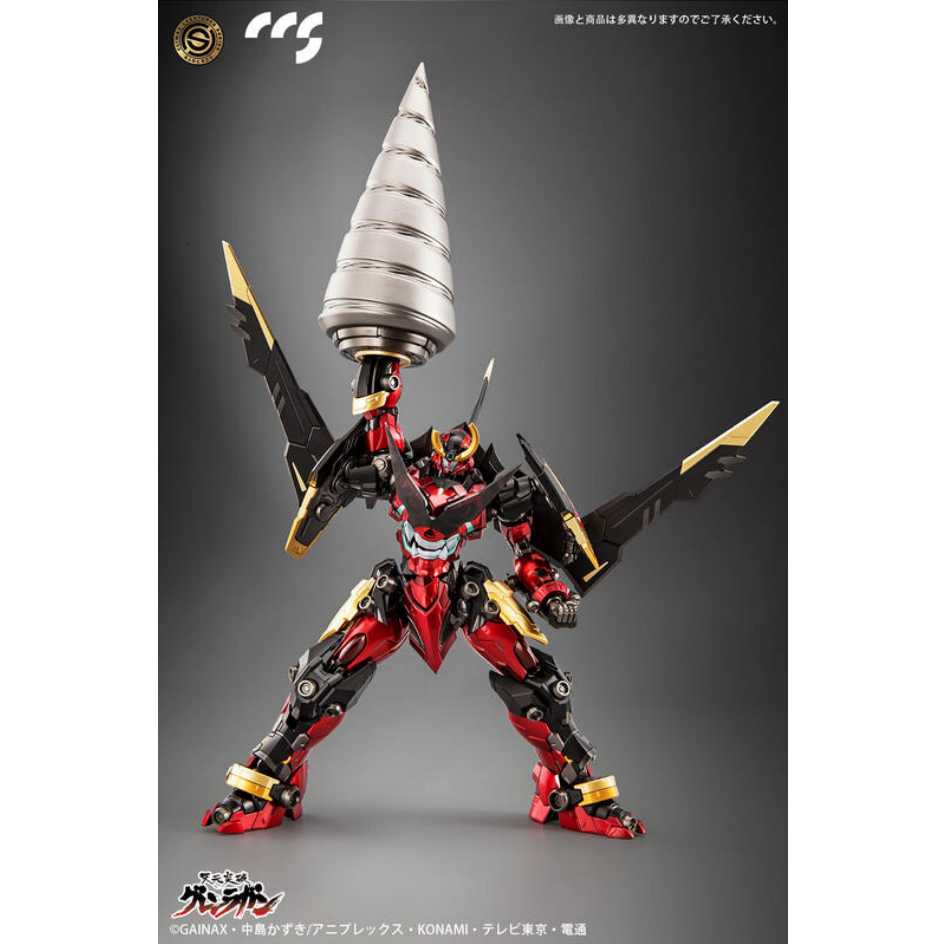 BANDAI 萬代CCSTOYS 鐵魄天元突破紅蓮螺巖合金可動完成品高約23公分