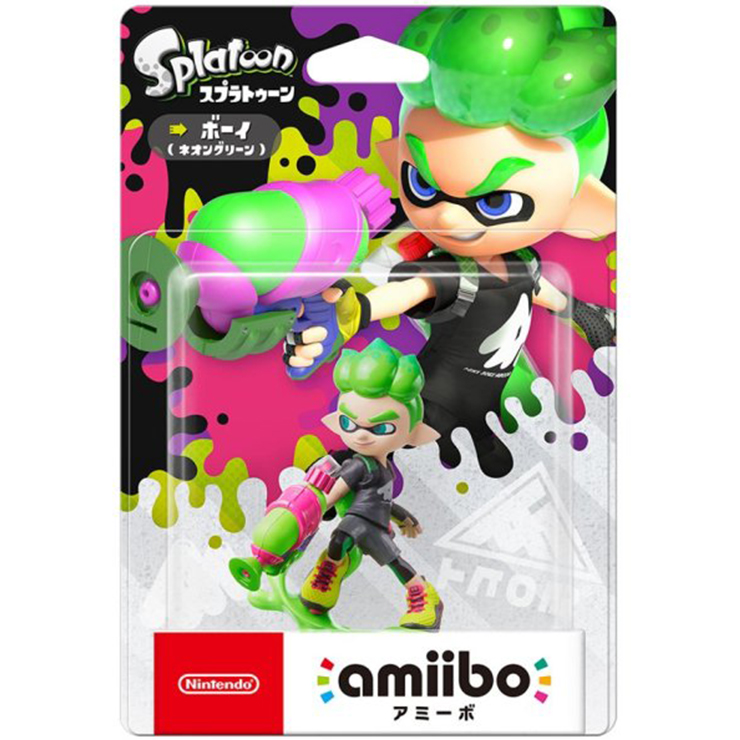 Nintendo 任天堂 AMIIBO NFC SWITCH NS 漆彈大作戰2 斯普拉遁2 綠色男孩 SPLATOON