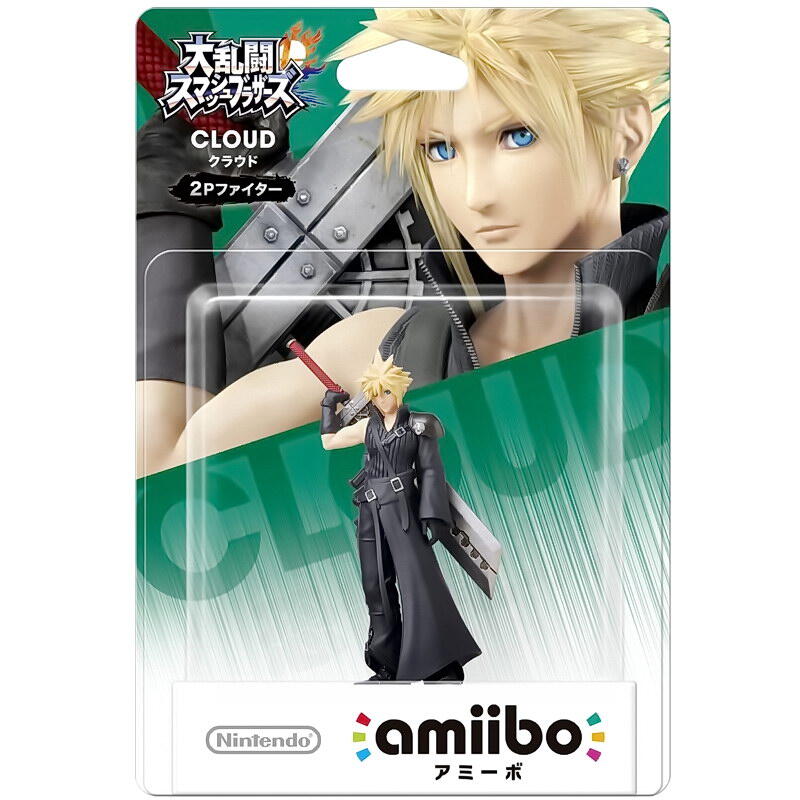 Nintendo 任天堂 AMIIBO NFC SWITCH NS 任天堂明星大亂鬥 太空戰士7 FF7 克勞德 2P造型 CLOUD