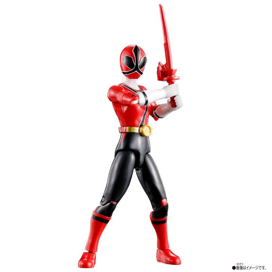 BANDAI 萬代 侍戰隊真劍者 戰隊可動公仔-侍戰隊真劍紅