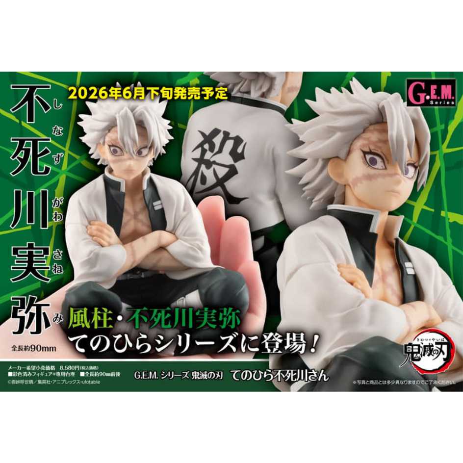 MEGAHOUSE G.E.M. GEM 掌上系列 掌中 鬼滅之刃 手心的不死川先生 不死川實彌 【再版】
