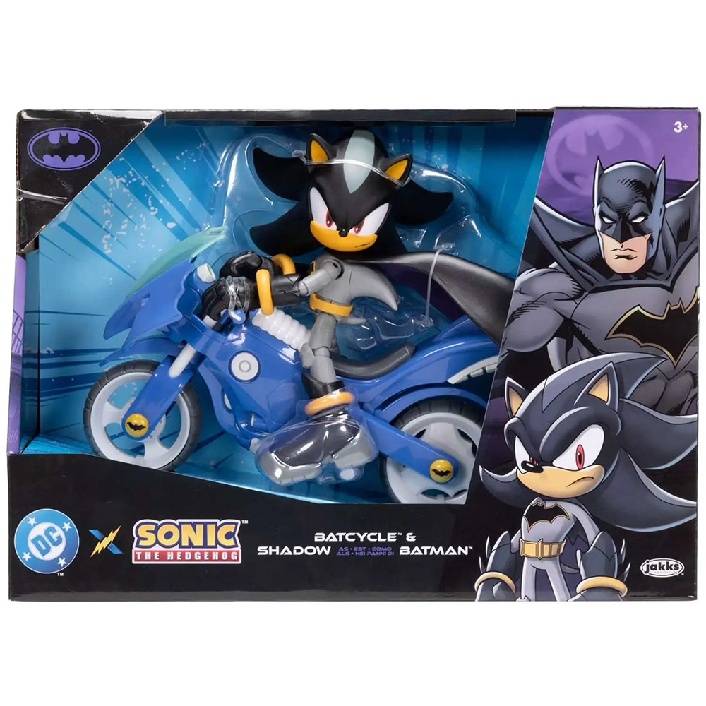 《Jakks Pacific》音速小子xDC聯名系列 夏特蝙蝠摩托車
