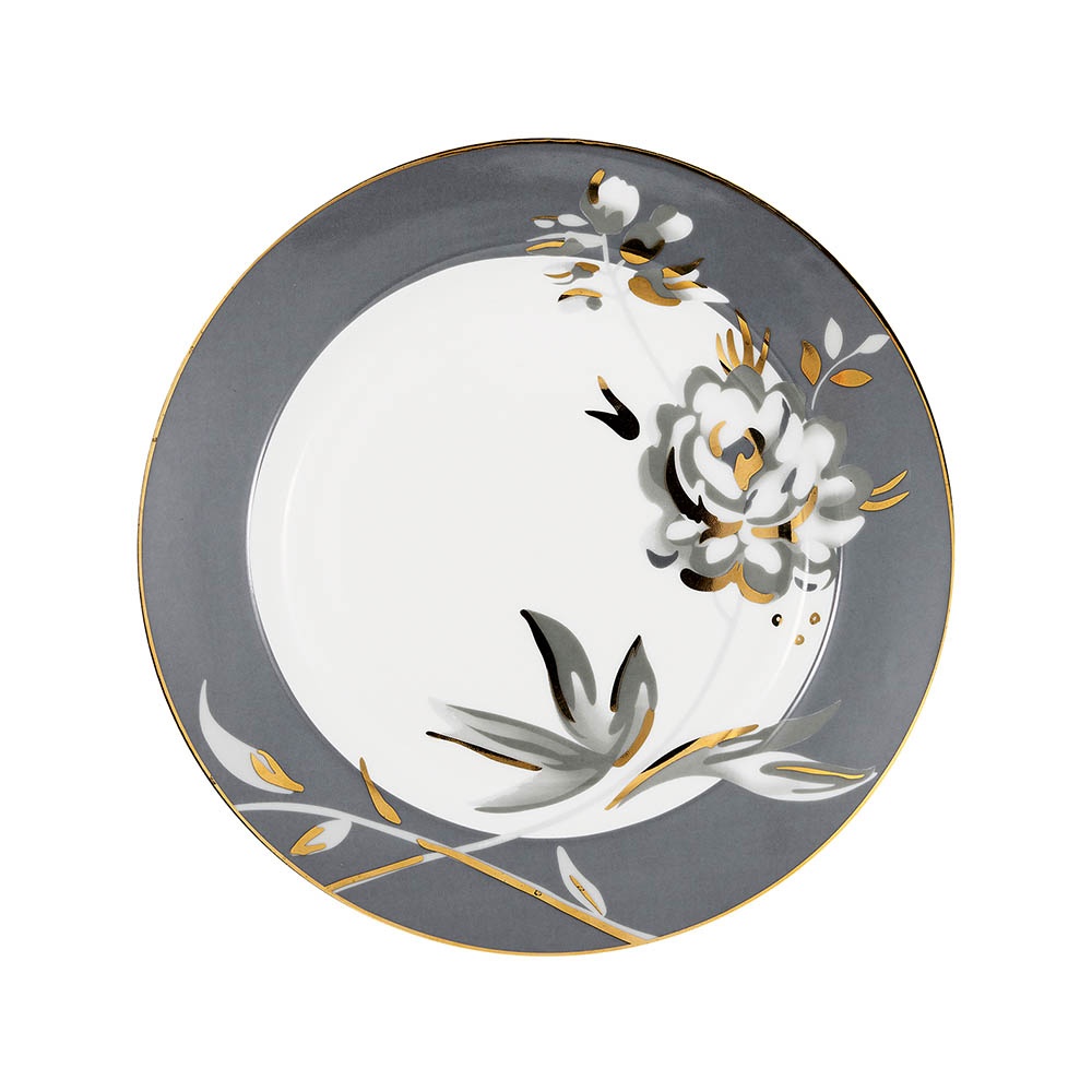 WUZ 屋子 丹麥GreenGate Aslaug dark grey 餐盤20.5cm