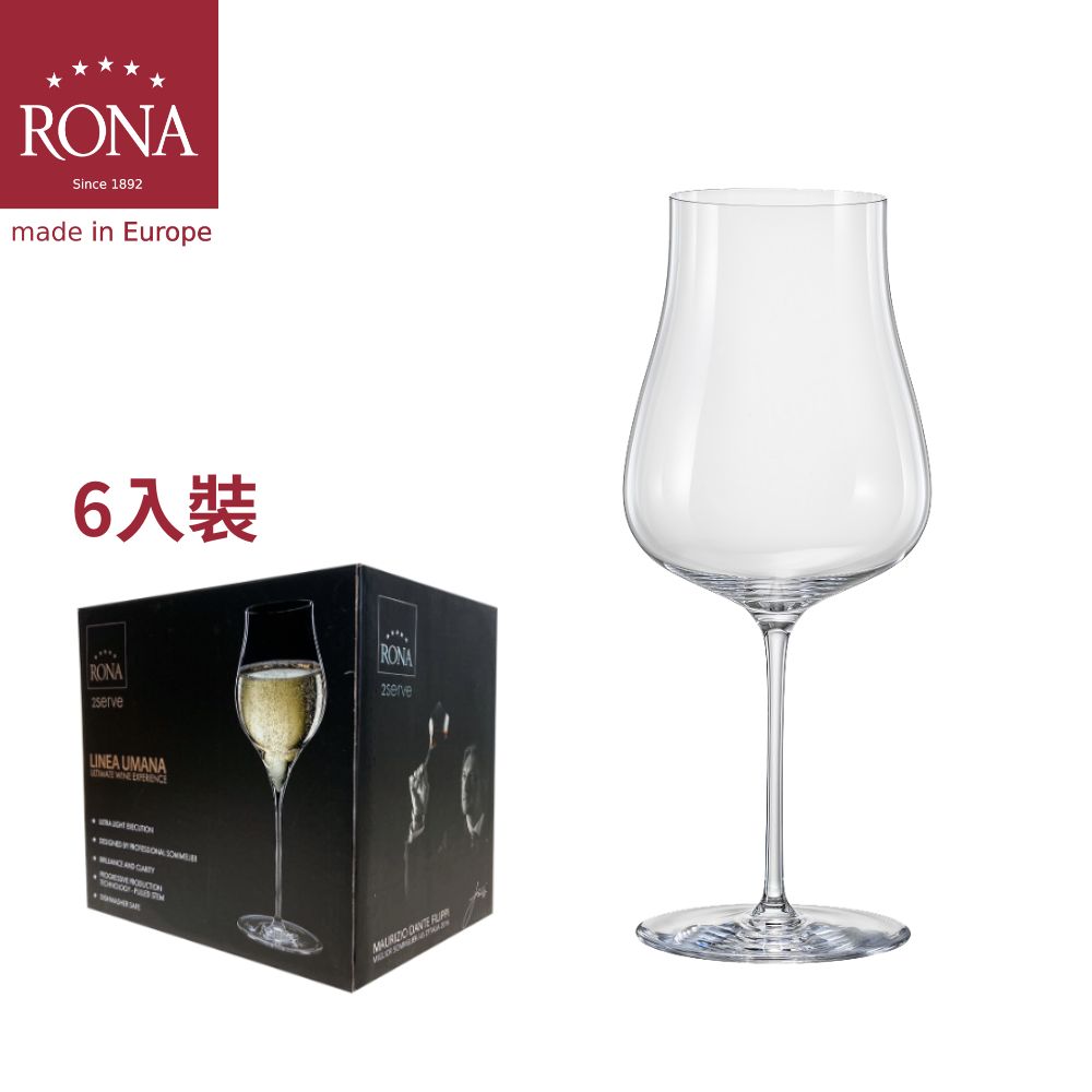 RONA 洛娜 斯洛伐克LINEA UMANA人文系列 4號紅酒杯690ml-6入組
