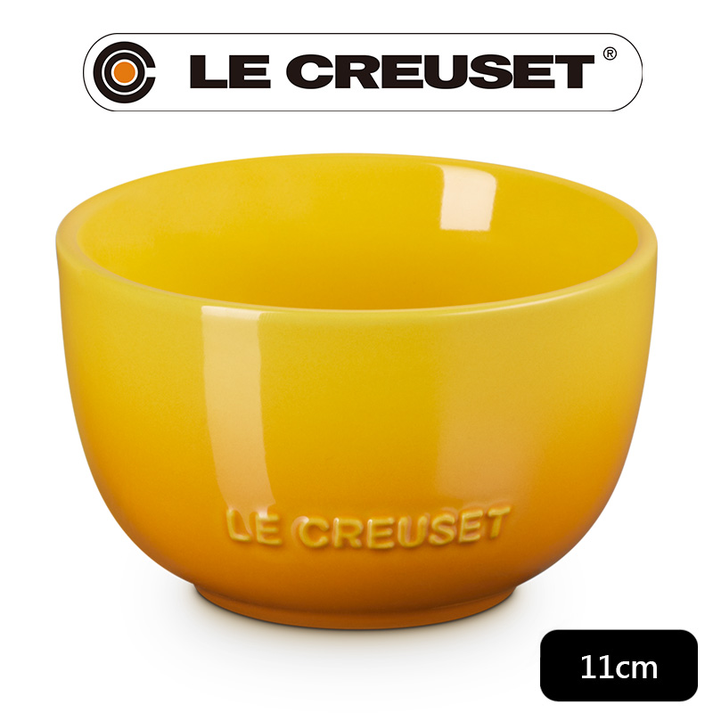 LE CREUSET -瓷器花蕾系列餐碗11cm(杏桃黃)