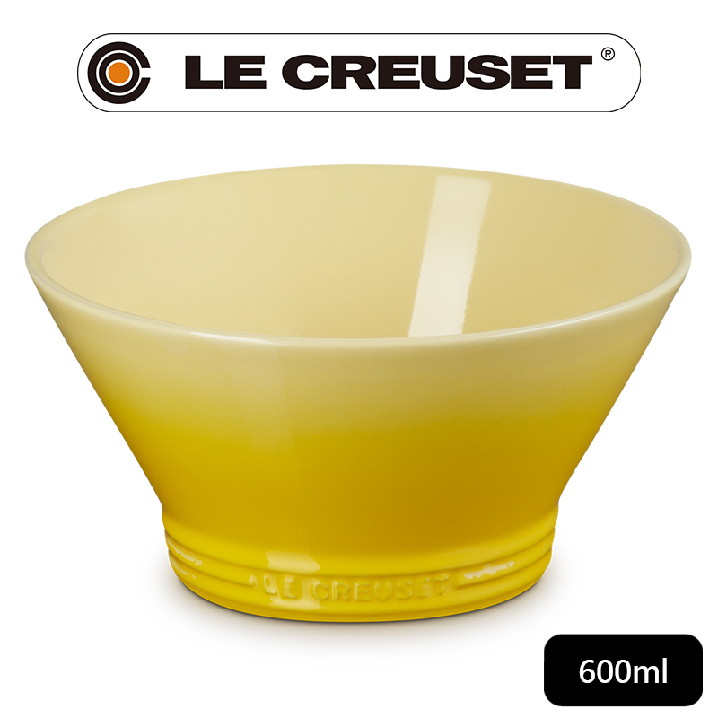 LE CREUSET -新采和風系列瓷器烏龍麵碗600ml (閃亮黃)