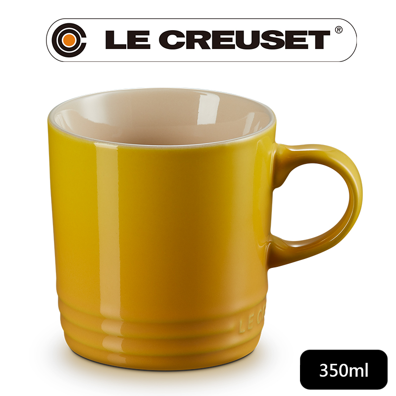 LE CREUSET -瓷器英式馬克杯350ml (芥末黃-無盒)