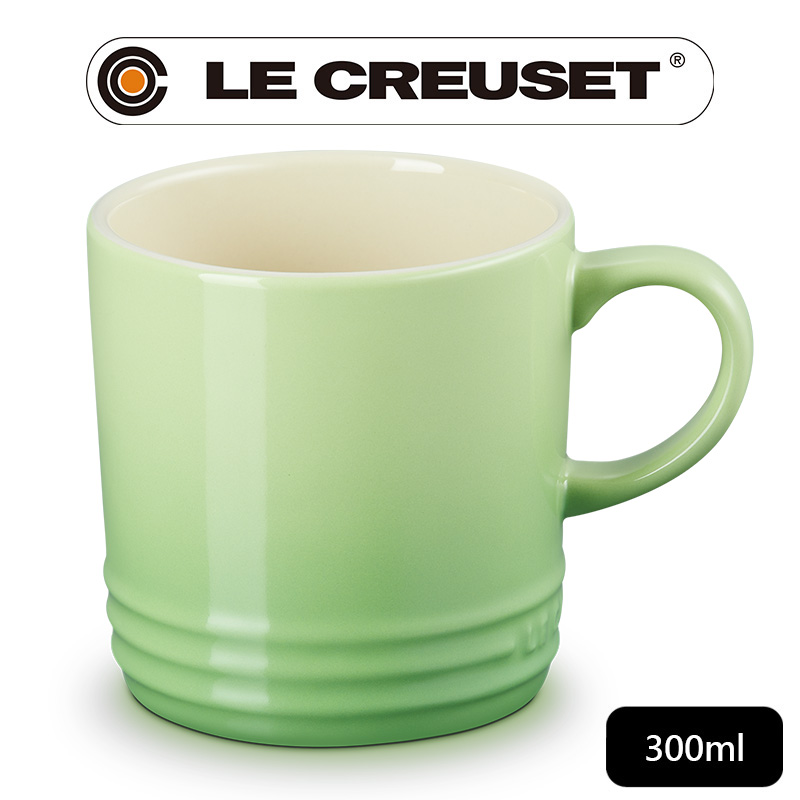 LE CREUSET -瓷器英式馬克杯 300ml (棕櫚綠)